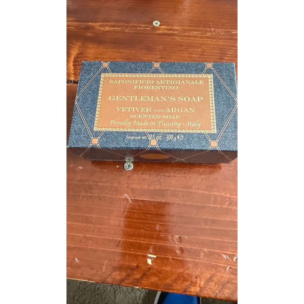 Saponificio Fiorentino Gentleman's Soap Vetiver Argan 300g Made in Italy